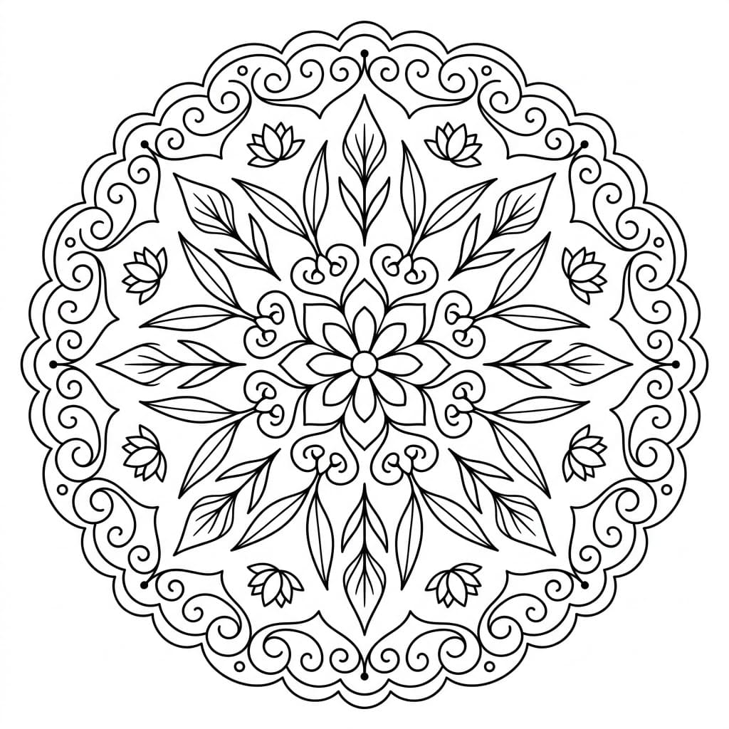 Willow Scroll Painting Mandala Art History Printable Mandalas