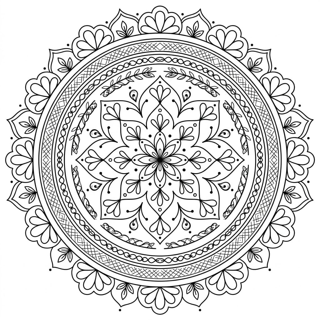 Woven Textile Mandala Pattern Craft Mandalas